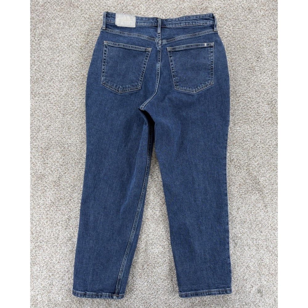 Everlane Curvy Cheeky Straight Crop Jeans Women's 29 Blue Organic Cotton Stretch - Picture 3 of 11